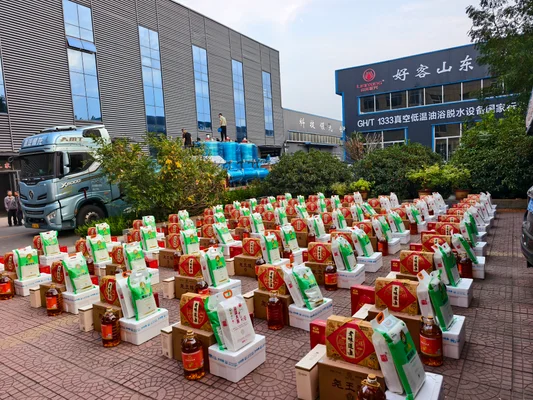 金秋九月喜事连连，山东联兴机械6套真空油炸机发往成都达利集团，中秋福利暖心发放